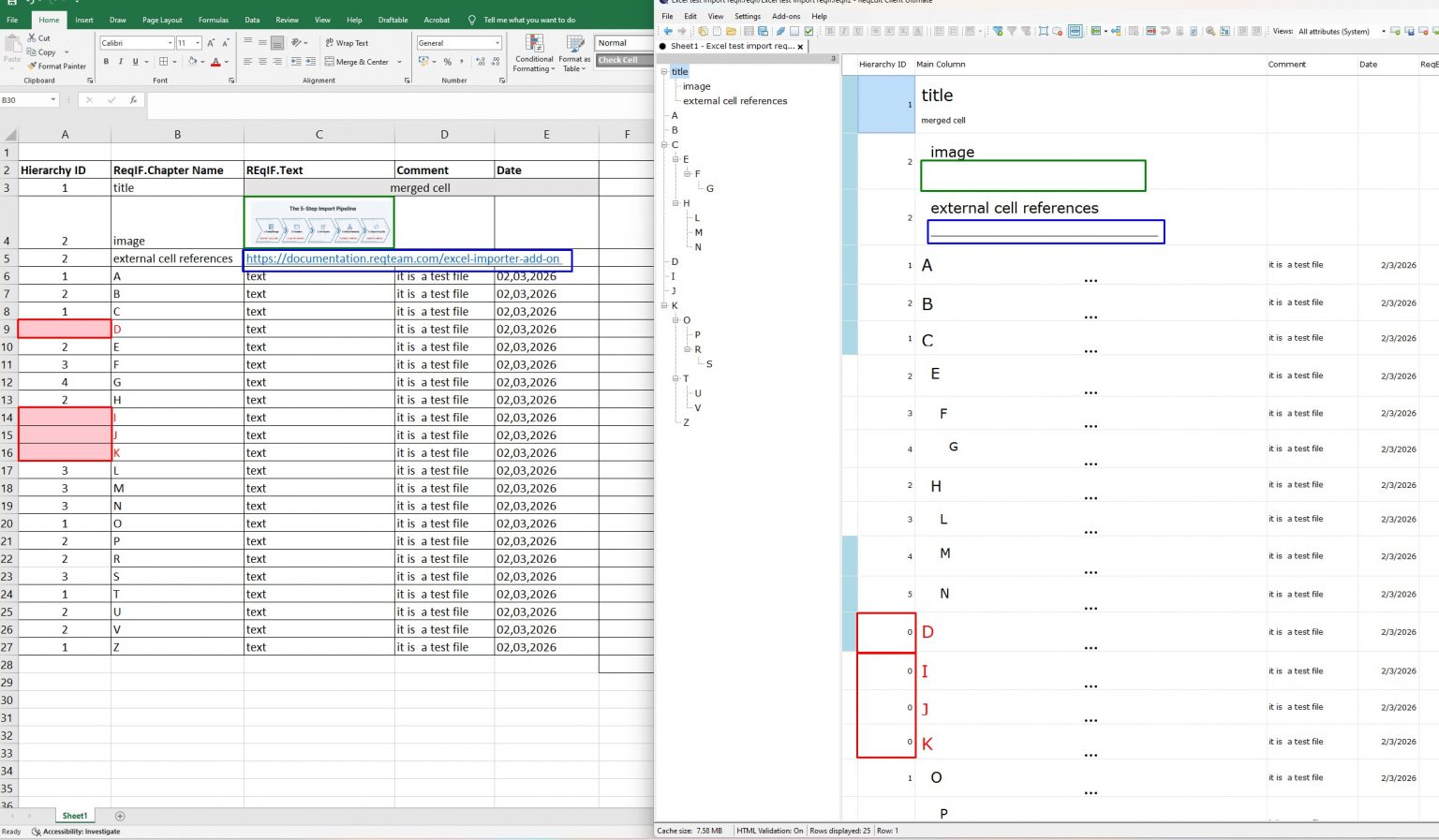 Excel importer add-on – ReqEdit Documentation